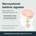 Barnet känner vätan och lär sig vakna